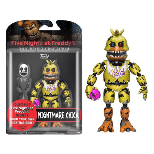 Five Nights at Freddy's Nightmare Chica 5-Inch Action Figure